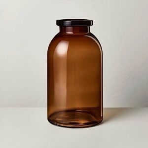 NWT 14" Tinted Glass Jug Vase Amber - Hearth & Hand with Magnolia SOLD OUT ITEM